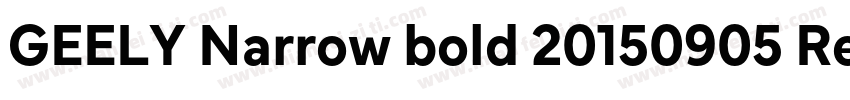 GEELY Narrow bold 20150905 Regular字体转换